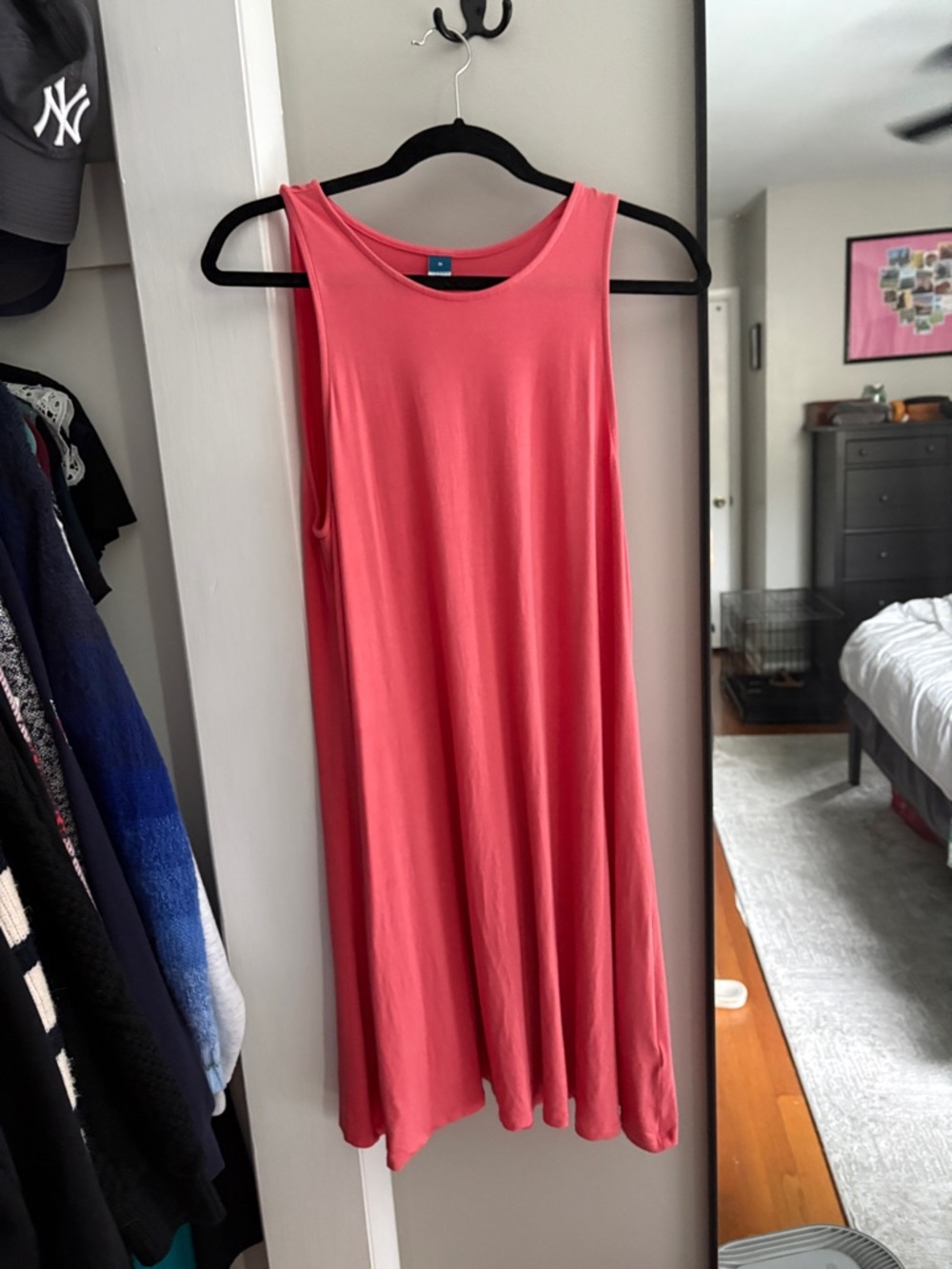 Old Navy Sleeveless Coral Swing Dress